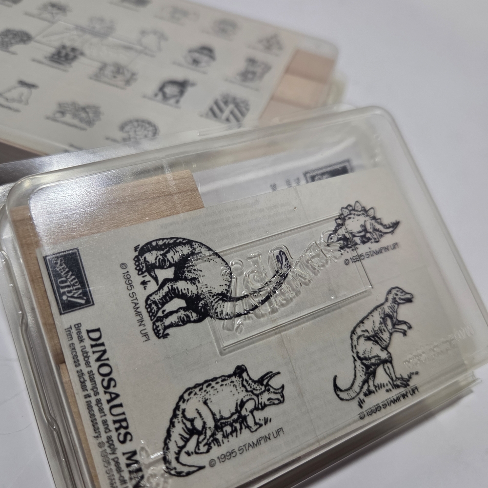 Stampin' Up! Dinosaur and Icon Stamp Set Brand New - Picture 2 of 5